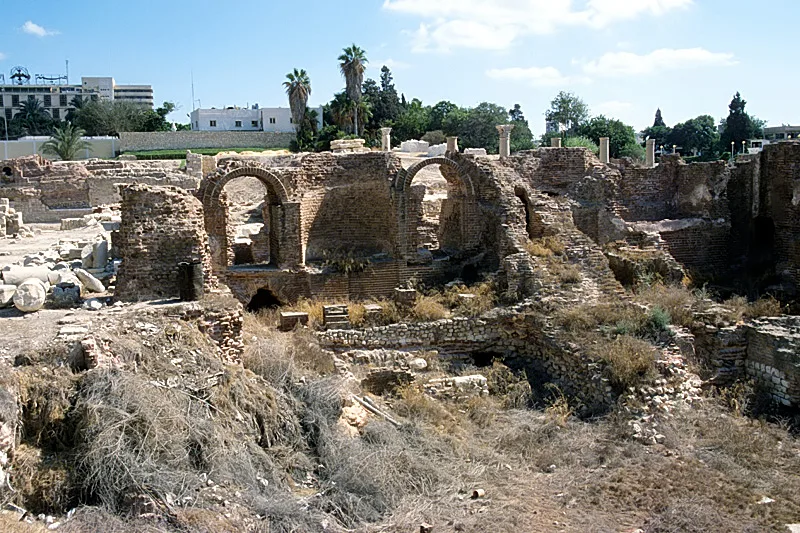 Archaeological remains at Kom el-Dikka in Alexandria
